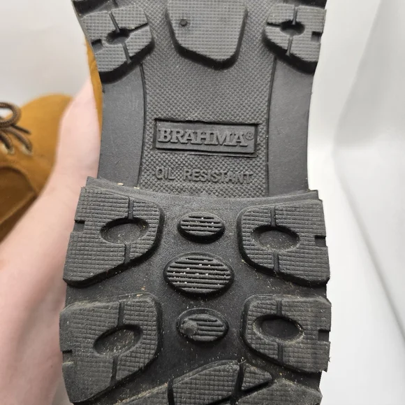 Brahma Bravo Brown Suede Keather Work Boots. Lace-Up Safety Ankle Boots. Mens10M - Picture 15 of 16